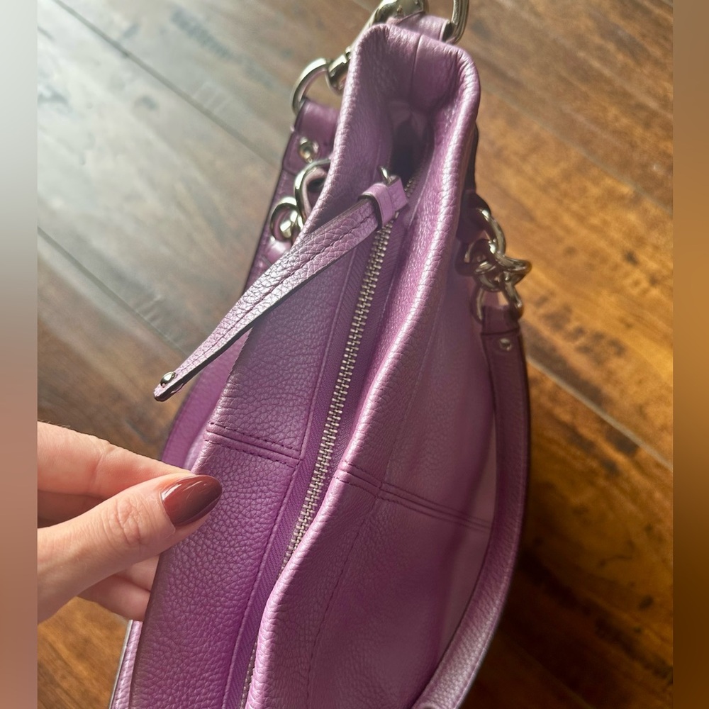 Coach Brooke Purple Convertible Hobo Shoulder Bag - Picture 10 of 10